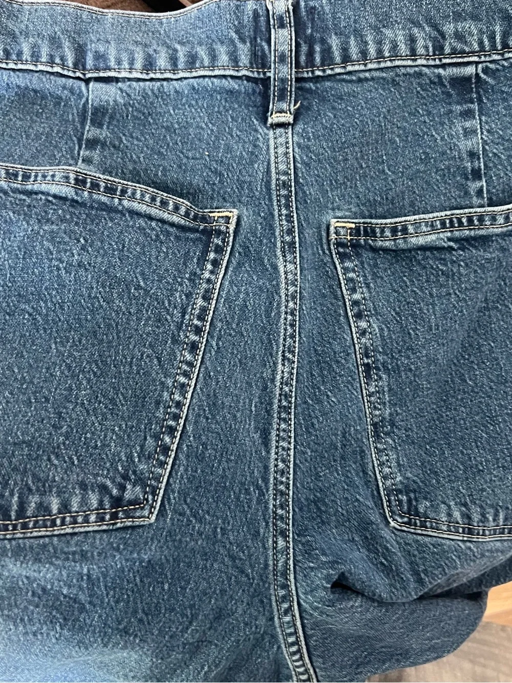 J.Crew Full Length Wide Leg Jeans Size 30P Petite High Rise Dark Wash - Picture 4 of 8